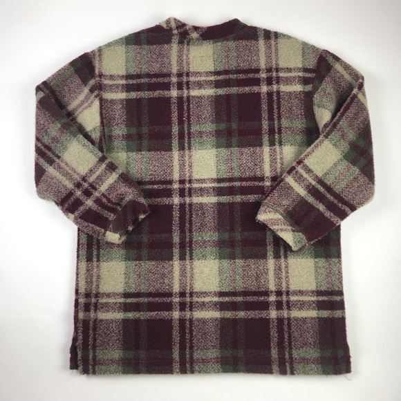 Woolrich Womens Pullover Sweater Purple Plaid M - Picture 4 of 6